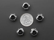 5mm Chromed Metal Wide Concave Bevel LED Holder - Pack of 5