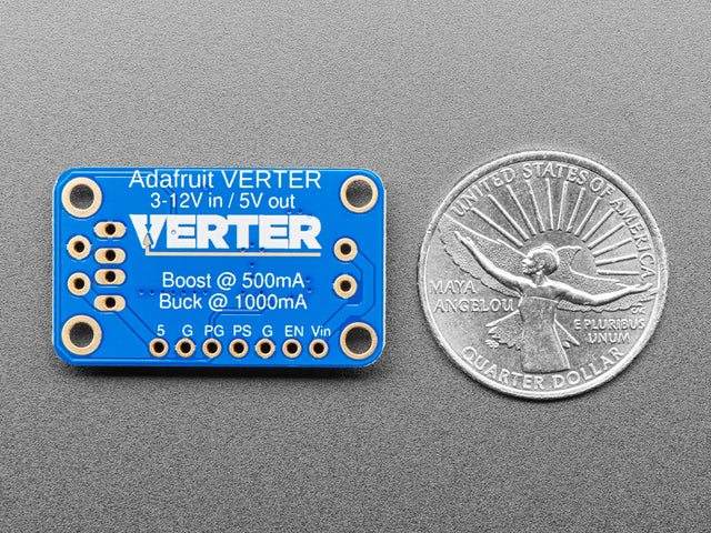 VERTER 5V USB Buck-Boost - 500mA from 3V-5V / 1000ma from 5V-12V