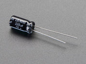 220uF 16V Electrolytic Capacitors - Pack of 10