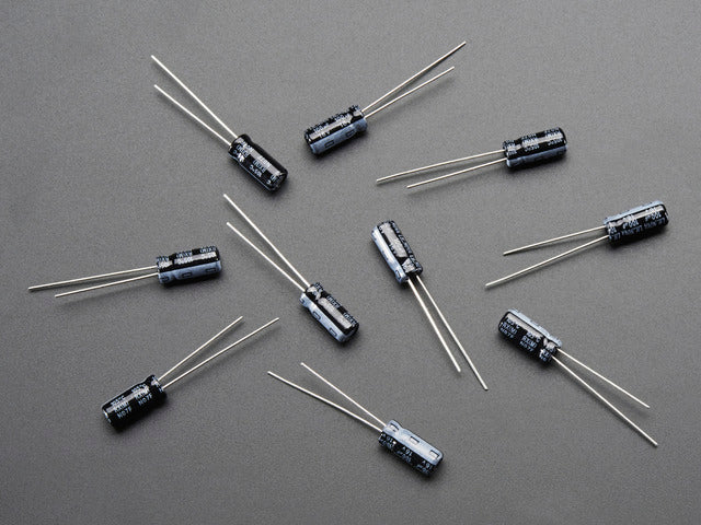 100uF 16V Electrolytic Capacitors - Pack of 10