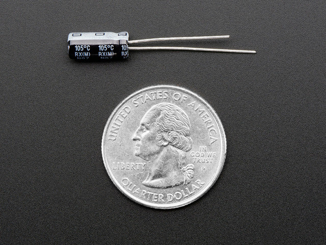 47uF 25V Electrolytic Capacitors - Pack of 10