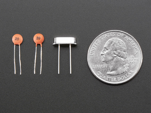 8 MHz Crystal + 20pF capacitors