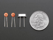 16 MHz Crystal + 20pF capacitors