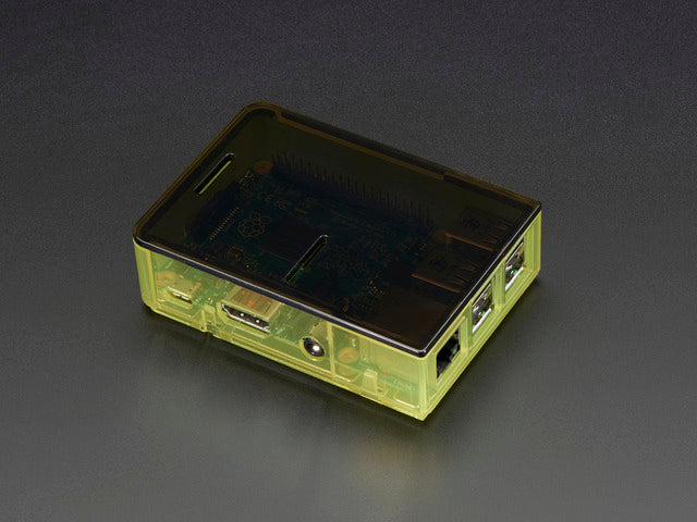 Pi Model B+ / Pi 2 / Pi 3 Case Base - Yellow