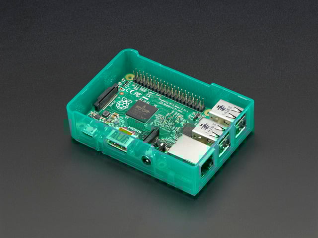 Pi Model B+ / Pi 2 / Pi 3 Case Base - Green