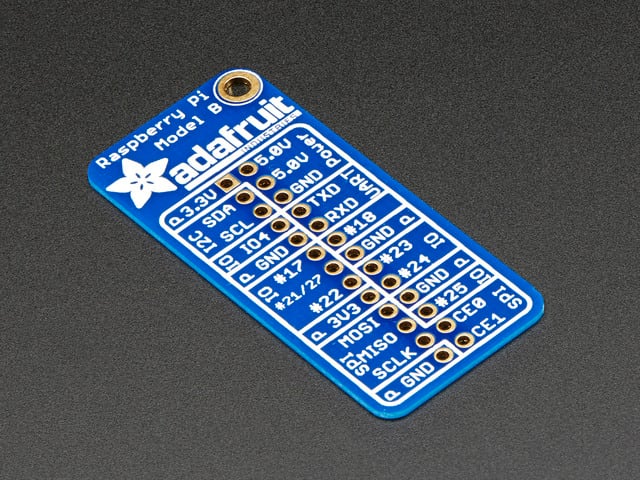 Adafruit GPIO Reference Card for Raspberry Pi Model B