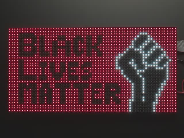 64x32 RGB LED Matrix - 4mm pitch