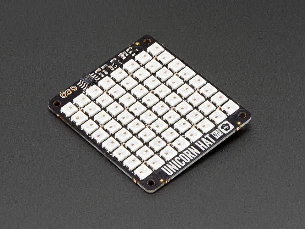 Pimoroni Unicorn Hat - 8x8 RGB LED Shield for Raspberry Pi A+/B+