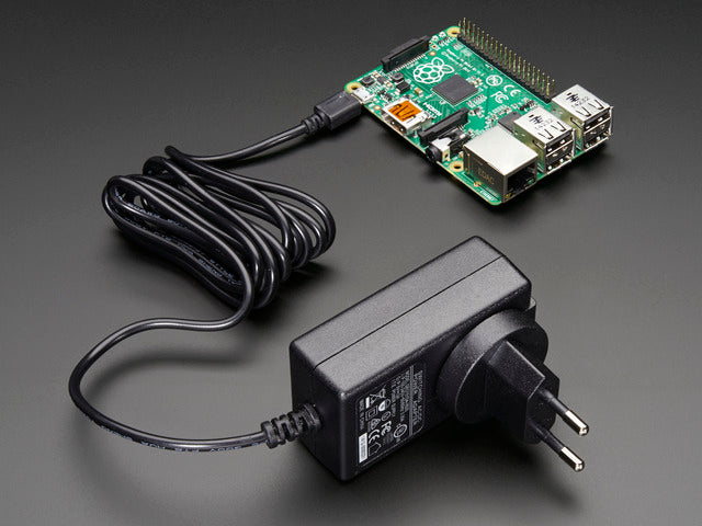 5V 2A Power Supply w/ 20AWG 6' MicroUSB Cable - International