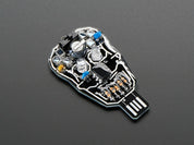 Solar Powered SKULL Blinky LED Pendant Kit from Lumen Electronic