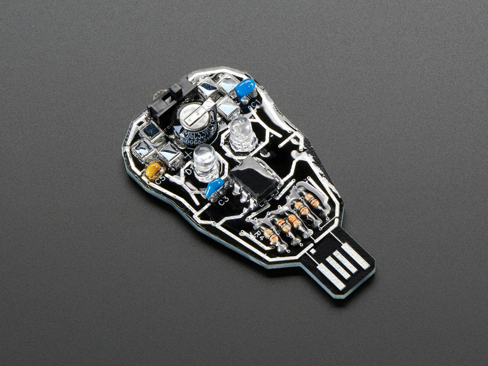 Solar Powered SKULL Blinky LED Pendant Kit from Lumen Electronic