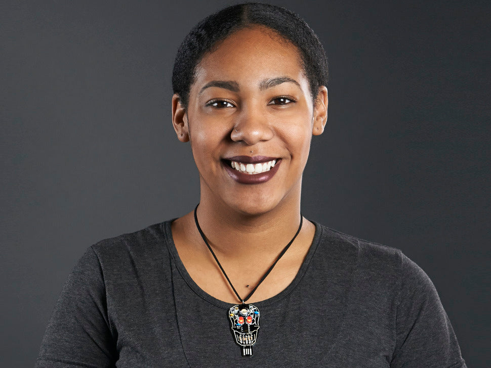 Solar Powered SKULL Blinky LED Pendant Kit from Lumen Electronic