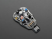Solar Powered SKULL Blinky LED Pendant Kit from Lumen Electronic