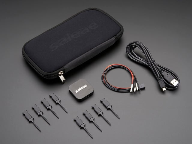 Saleae Logic 4 - 4 Channels Logic / 1 Channel Analog - Black