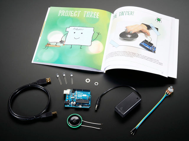 Sylvia Super Awesome Project Book Add-On Pack w/ Genuine Arduino