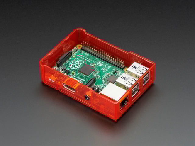 Pi Model B+ / Pi 2 / Pi 3 Case Base - Red