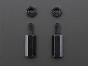 Brass M2.5 Standoffs for Pi HATs - Black Plated - Pack of 2