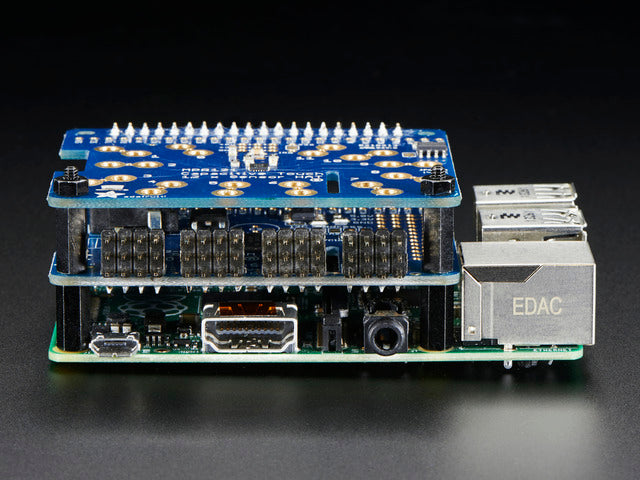 Brass M2.5 Standoffs for Pi HATs - Black Plated - Pack of 2