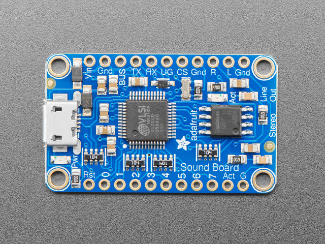 Adafruit Audio FX Mini Sound Board - WAV/OGG Trigger 16MB Flash
