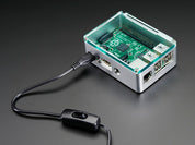 Anidees Silver Case w/ Crystal Top for Raspberry Pi B+/Pi 2/Pi 3