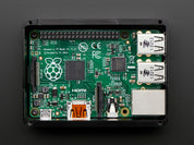 Anidees Black Case w/ Smokey Top for Raspberry Pi B+/Pi 2/Pi 3