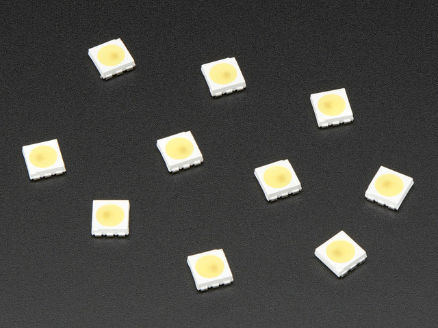 5050 Cool White LED w/ Integrated Driver Chip - 10 Pack