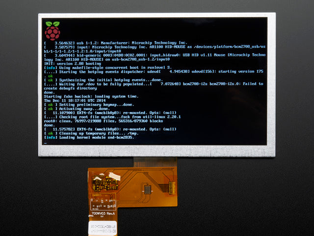 7.0" 40-pin TFT Display - 800x480 without Touchscreen