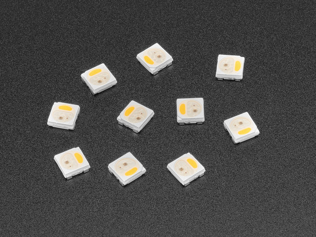 NeoPixel Warm White LED w/ Integrated Driver Chip - 10 Pack