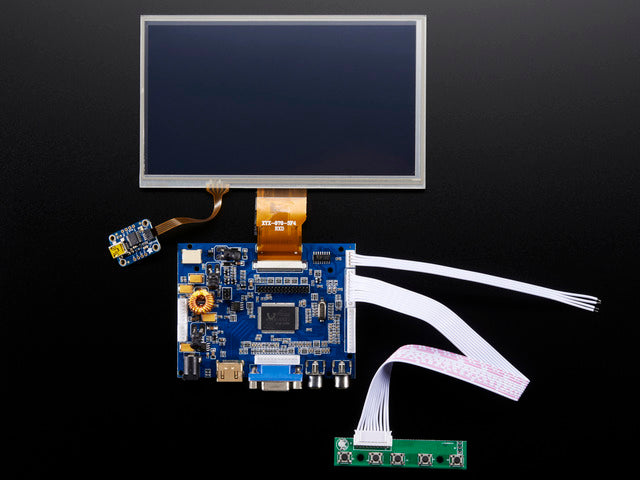 HDMI 4 Pi: 7" Display & Audio 1024x600 w/Touchscreen