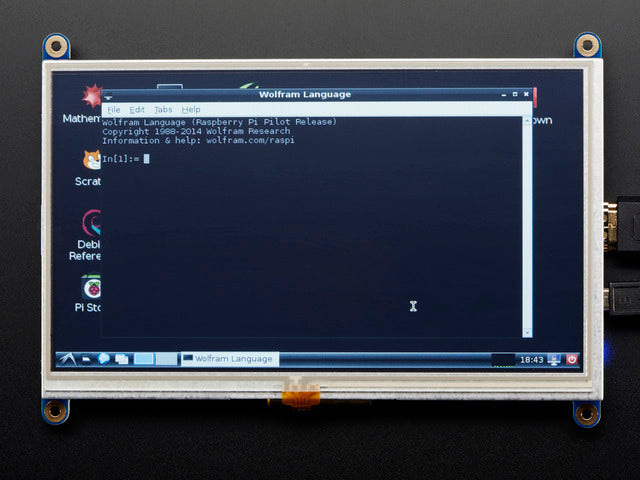 HDMI 7" 800x480 Display Backpack - With Touchscreen