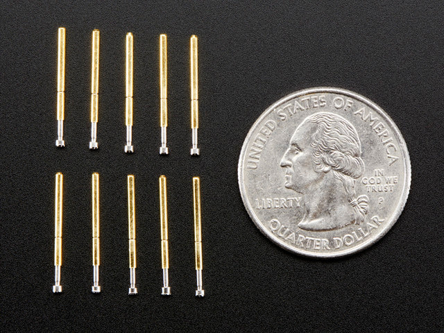 Pogo Pins "Crown Head" (10 pack)
