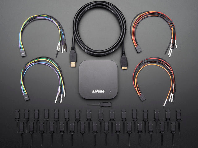 Saleae Logic Pro 16 - 16 Channels Logic + Analog - Black