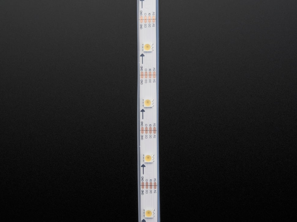 Adafruit DotStar LED Strip - Addressable Cool White - 30 LED/m
