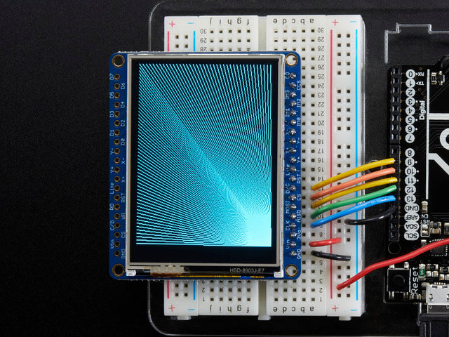 Adafruit 2.4" TFT LCD with Touchscreen Breakout w/MicroSD Socket