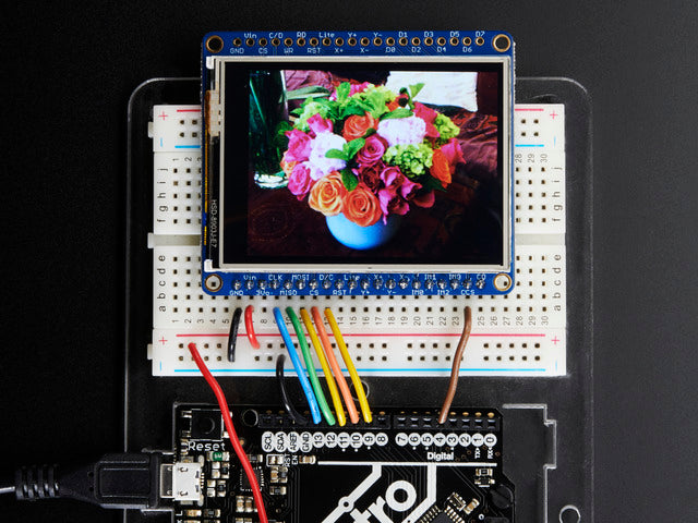 Adafruit 2.4" TFT LCD with Touchscreen Breakout w/MicroSD Socket