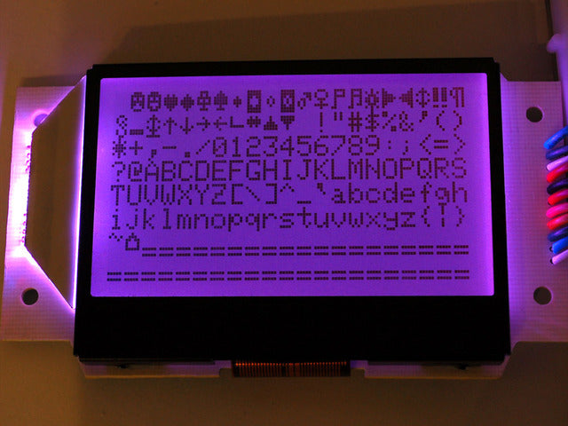 Graphic ST7565 Positive LCD (128x64) with RGB backlight + extras