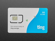 GSM SIM Card from Ting & Adafruit - Data/Voice/Text