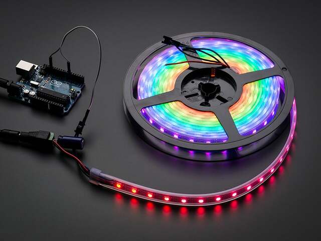 Adafruit NeoPixel Digital RGB LED Strip - Black 60 LED 3m