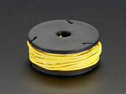 Silicone Cover Stranded-Core Wire - 25ft 26AWG - Yellow
