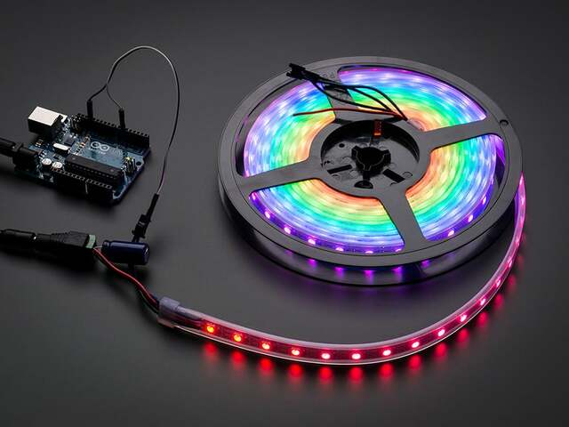 Adafruit NeoPixel Digital RGB LED Strip - White 60 LED 2m
