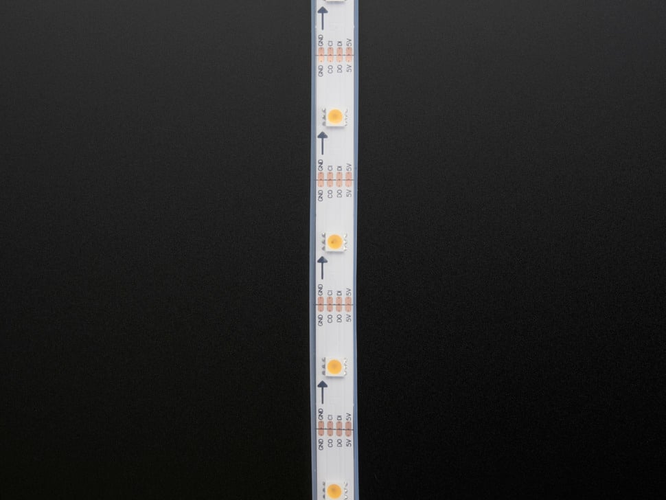 Adafruit DotStar LED Strip - Addressable Warm White-30 LED/m 1m