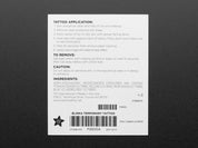 Blinka the CircuitPython Temporary Tattoo