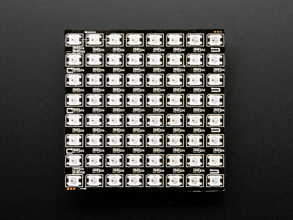 Flexible 8x8 NeoPixel RGB LED Matrix