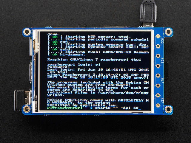 PiTFT Plus 320x240 3.2" TFT + Resistive Touchscreen