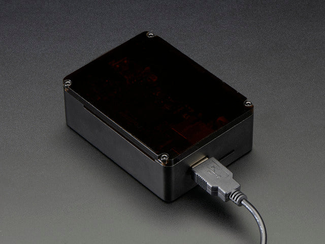 Anidees Beaglebone Black Case - Black Aluminum with Smoke Top