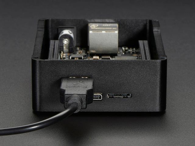 Anidees Beaglebone Black Case - Black Aluminum with Smoke Top