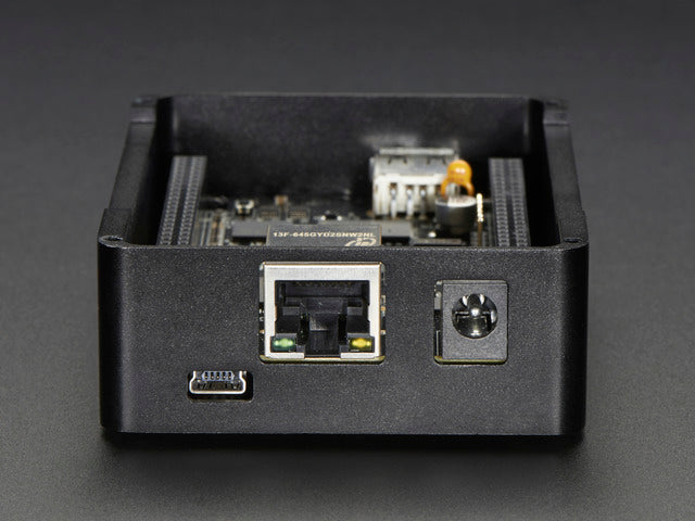 Anidees Beaglebone Black Case - Black Aluminum with Smoke Top