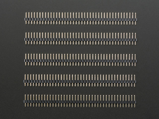 2mm Pitch 40-Pin Break-apart Male Headers - Pack of 5