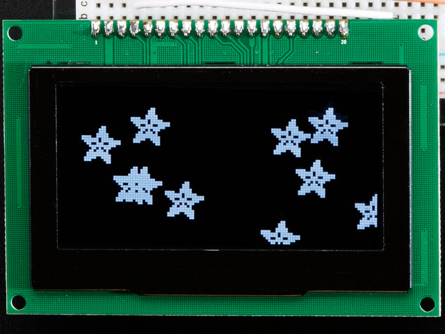 Monochrome 2.7" 128x64 OLED Graphic Display Module Kit