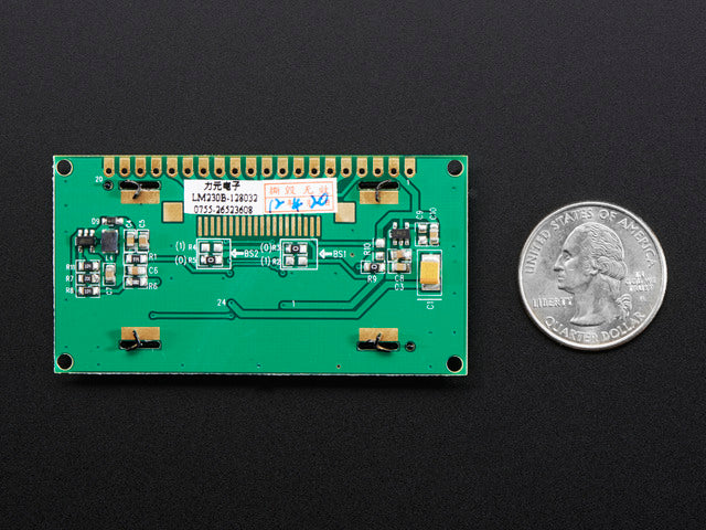 Monochrome 2.3" 128x32 OLED Graphic Display Module Kit